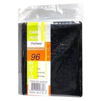 Business Card File 120 Pockets Poly Cover