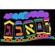 Bulk Alef Bet Train Velvet Art Boards, 6 X 9, 12/pk