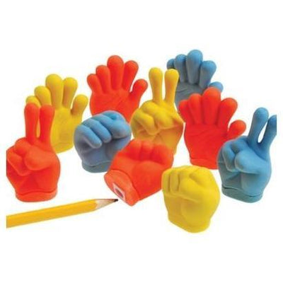 Hand Shaped Sharpeners/Erasers 12/pk (discontinued)