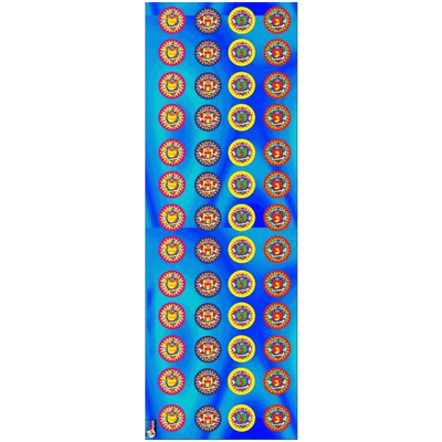 Dreidel Circle Stickers 25 sheets/pk