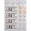 Money Bill & Coin Sticker .5"-1.5" (6 Sheets)