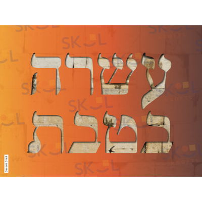 Asara B'Teves Poster Letters Laminated 18" x 24"