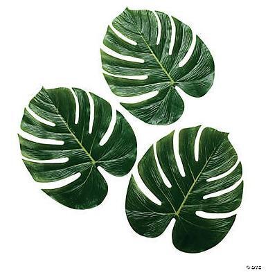 Large Artificial Monstera Leaves 13" 12/pk