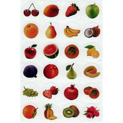 Stickers Fresh fruits 1" (10 Sheets)