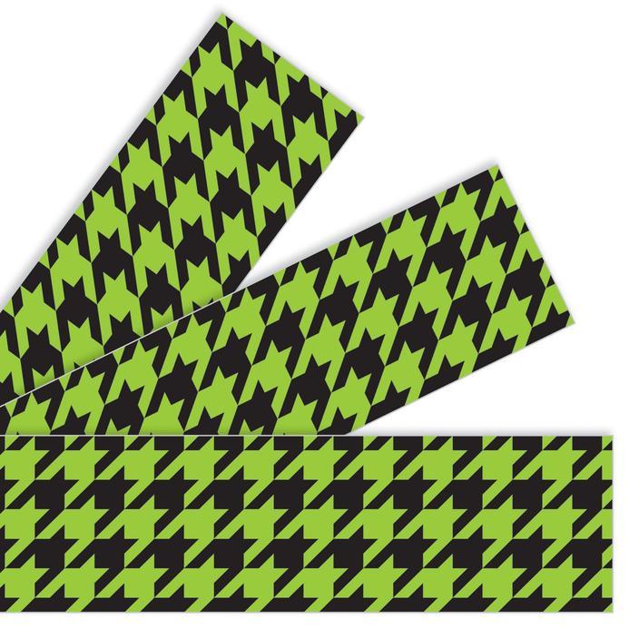 Houndstooth Green Borders 2 3/4in x 35 3/4ft 12/pk (Discontinued)