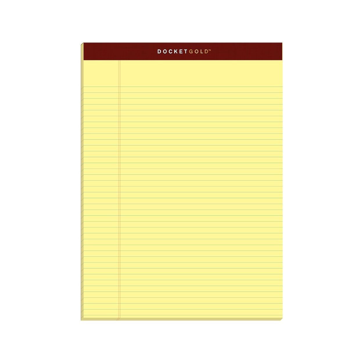 Canary Legal Pad 8.5" ×11" 50 Sheets