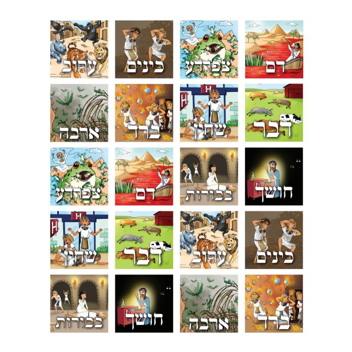 Makos Square Stickers 25mm Color Print 10/pk