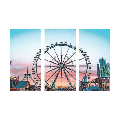 Amusement park Backdrop Banner, 9 ft. x 6 ft. 1Pc.