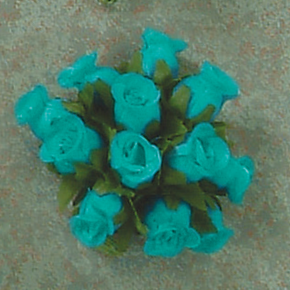 Poly Rose aqua color 144/pk