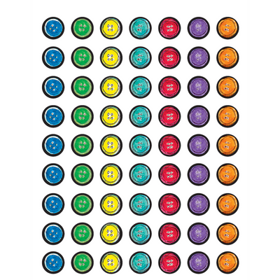 Groovy Buttons Mini Stickers 1/2" (6 Sheets)