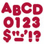 Maroon Casual Uppercase Letters 4" (Discontinued)