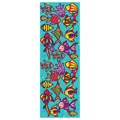Colorful Fish Die-cut Stickers 25 Sheet/pk