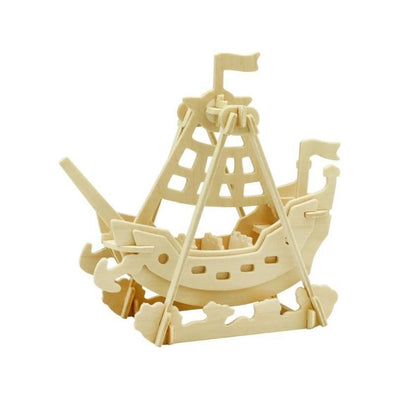 3D Wooden Puzzle: Swing Boat