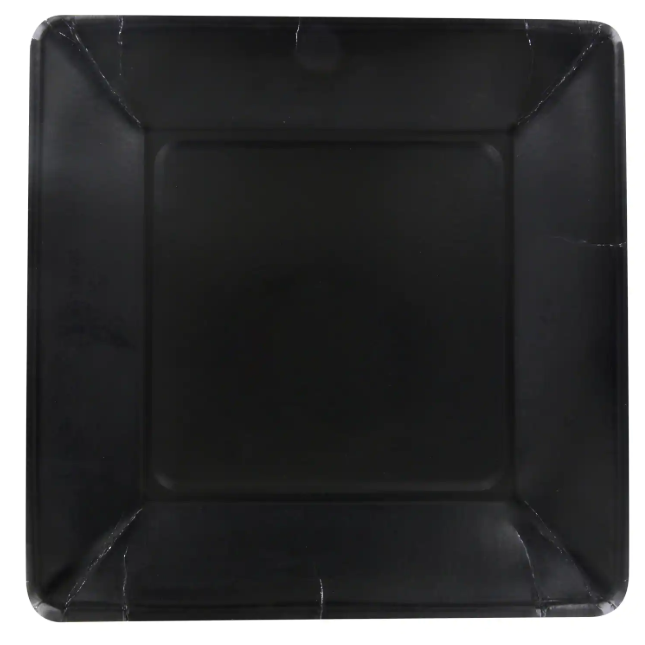 Square Paper Plate 9" 16/pk. (Black)