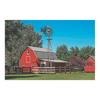 Barnyard Backdrop, 9 ft. x 6 ft.  - 3 Pc.