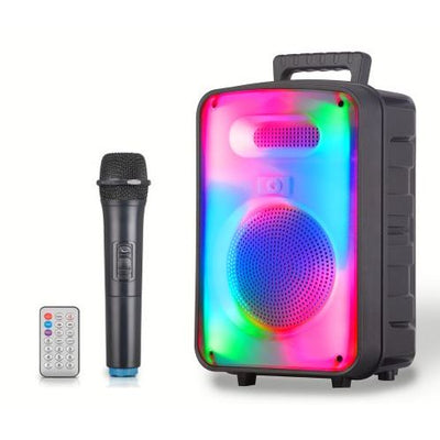 Bluetooth Loud Speaker With LED And wireless Mic