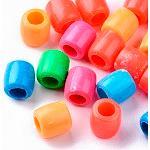 Big Pony Beads, Assorted,11mm Hole 6mm, 1lb