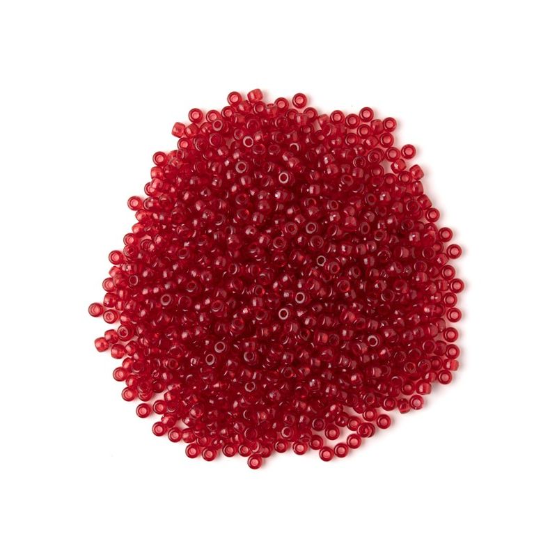 Pony Beads Transparent Red 1000/pk (discontinued)