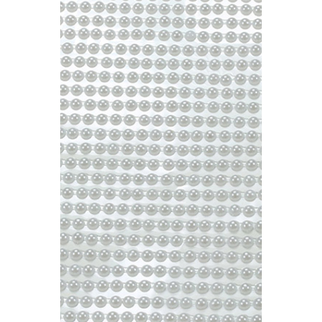 Adhesive Rhinestone Pearls White 5mm 646/pk