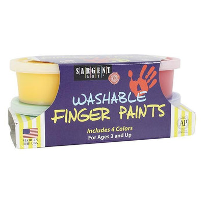 Washable Finger Paint Primary Colors 4/pk (2oz each)