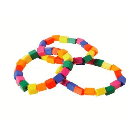 Block mania bead bracelets 12/pk