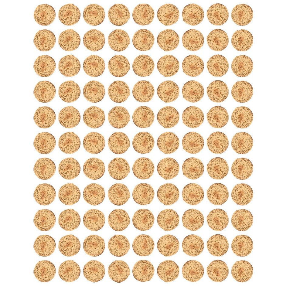 Matzah Stickers Round 13mm Color Print 10/pk