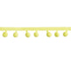 Green Mini Pom Pom Garland: 0.5" x 2 yards