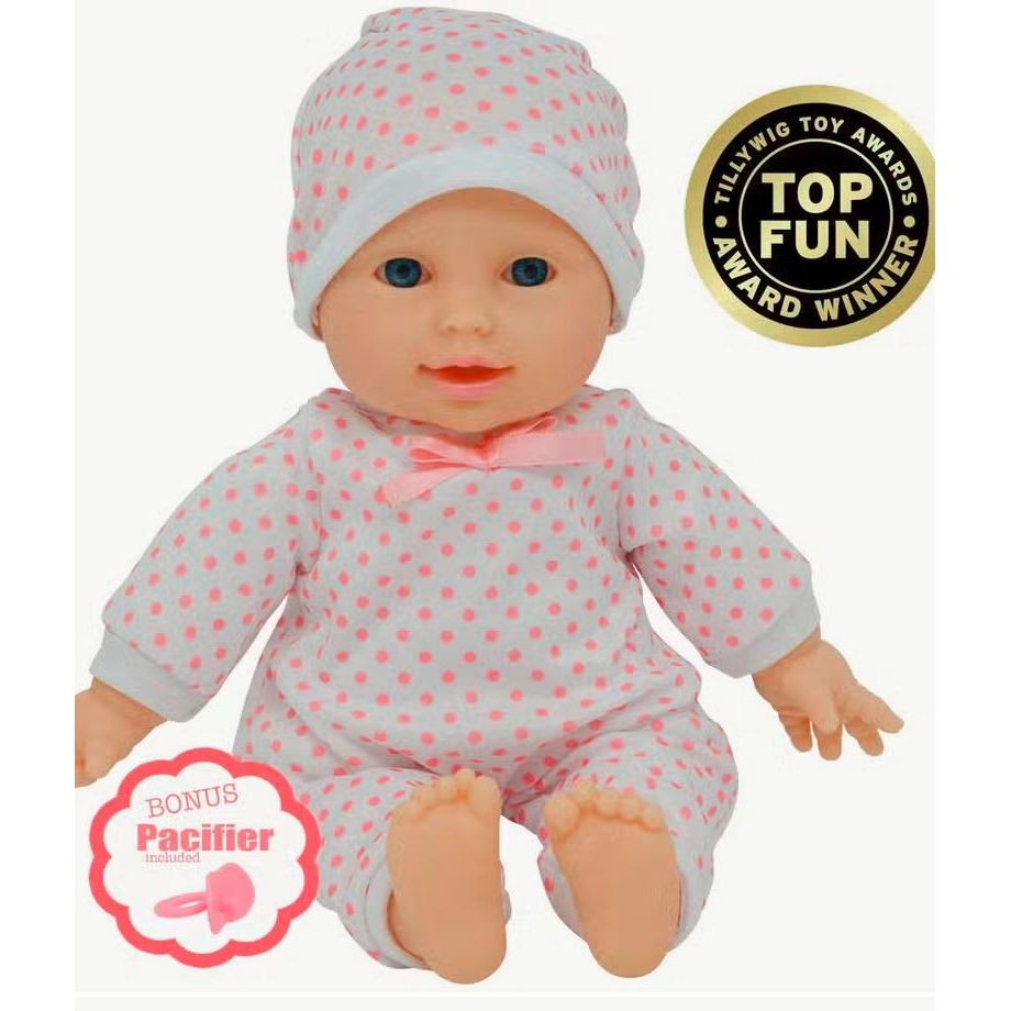 Baby Doll 11" With Polka Dots