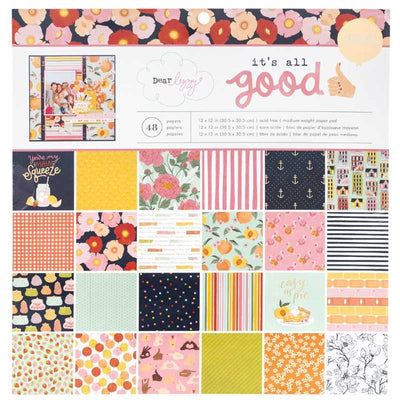 Paper Pad  It's  All  Good - 12 X 12  Gold Foil - 48 Sheets