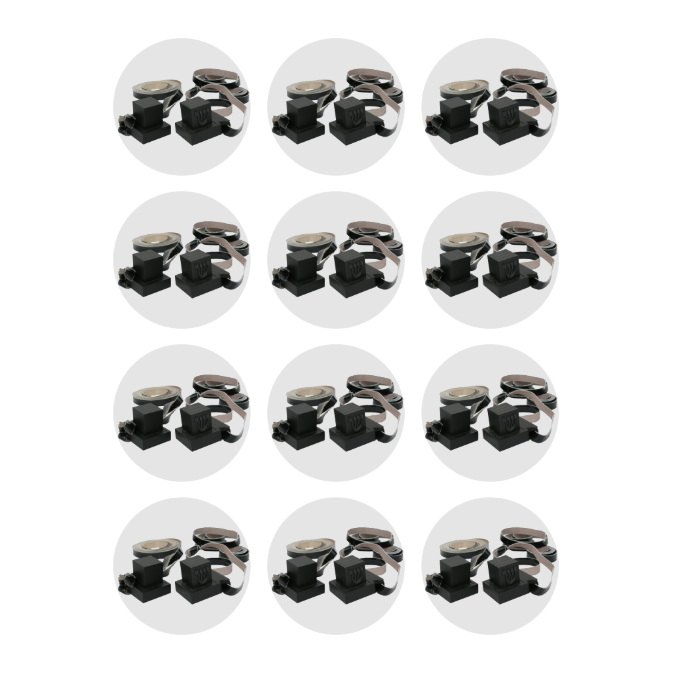Tefillin Stickers Round 32mm Clear 10/pk