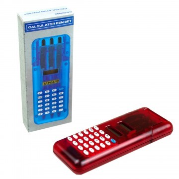 Calculator Pen Set Red