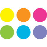 Spot On Dry Erase Writing Spots Bright Circles 7" 6/pk