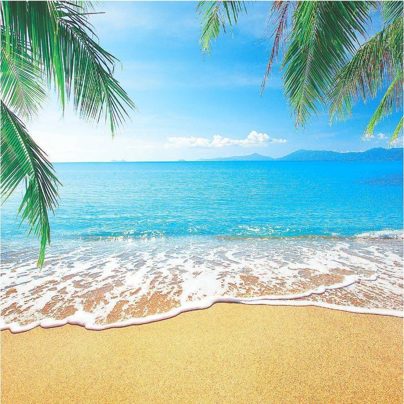 Beach Backdrop Banner 6ft x 6ft