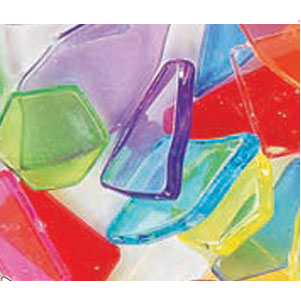 Broken Mosaics Transparent Multi Stone 20mm 1/2 Lb