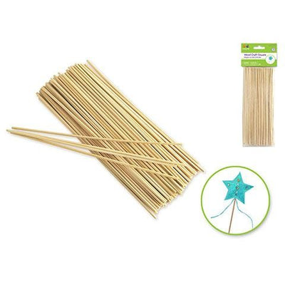 Wooden Dowel 8" x 2.5mm 100/pk