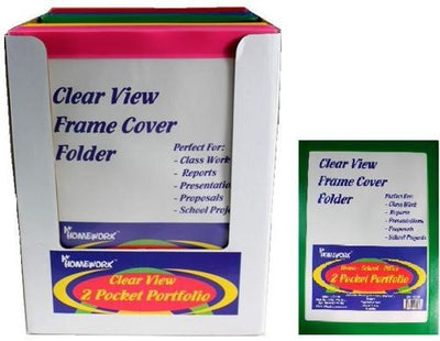 Clear View 2 Pocket Folder