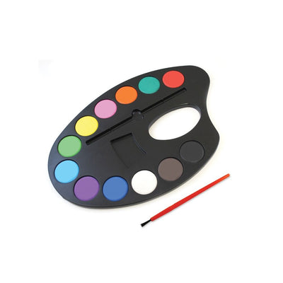 9.84"x6.65" Lil' Artist Watercolor Palette 12 Color