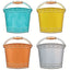 I Love Metal Bucket Accents 6" 36/pk