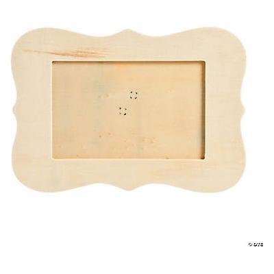 DIY Wooden scallop picture frame 4"x6" 6/pk