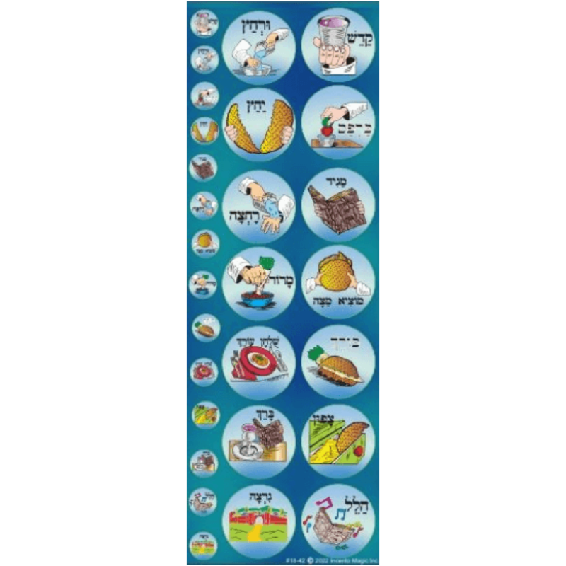 Seder circle stickers (6 sheets)