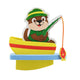 5 1/4" x 5 3/4" 3D Mini Floating Fishing Boat Craft Kits 12/pk