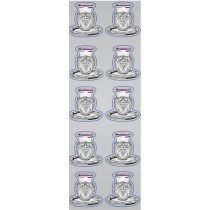 Kiddush cup shiny foil sticker 25 sheets