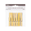 Decor. Yellow Printed Clothespins:2.75", 12 pcs.