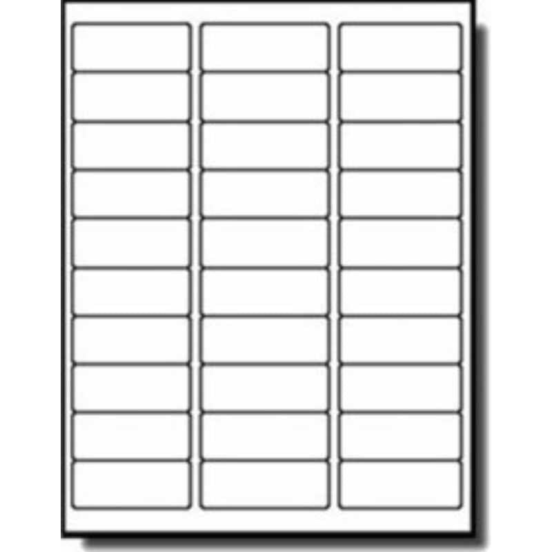 Matte Clear Laser Labels (6/pg, 20/pk)