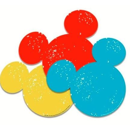 Mickey Mouse Paper Cut out Accents 36/pk