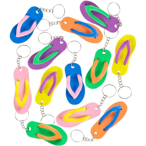 2.5" Flip-Flop Keychain, Assorted Colors, 12/pk