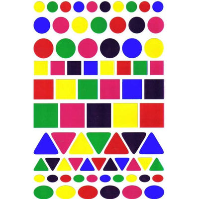 Small Geometric Shape Stickers (25 Sheets)