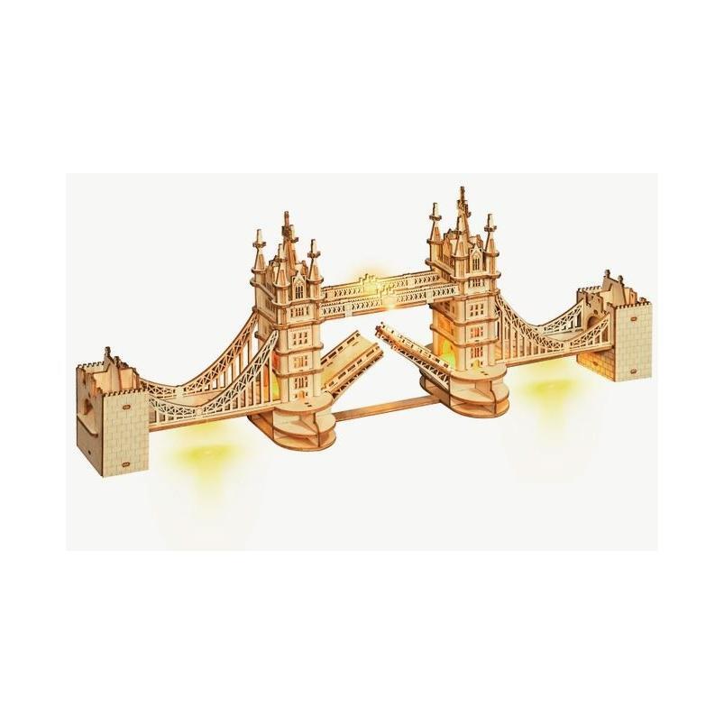 3D Wooden Puzzle Bridge With Lights