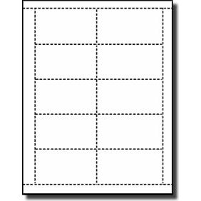 Perforated Cardstock Business Card