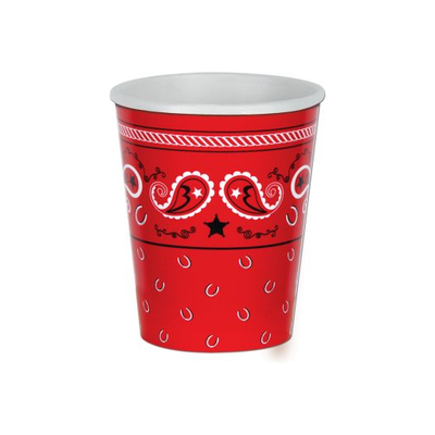 Bandana Cups 9oz 8/pk